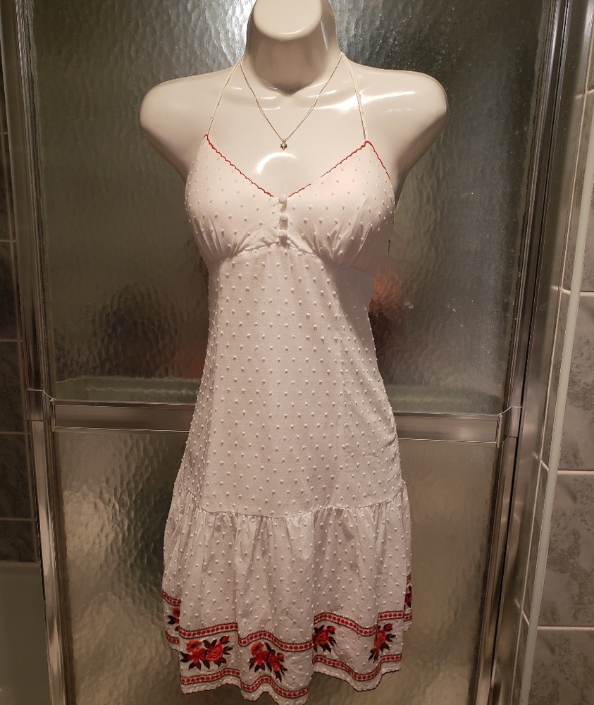 Guess by Marciano $89 Embroidered Halter Dress